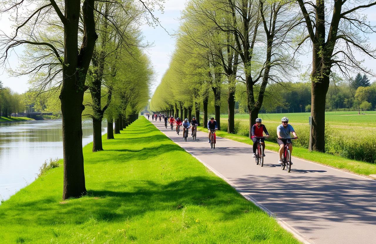 Fietsen langs de Nete